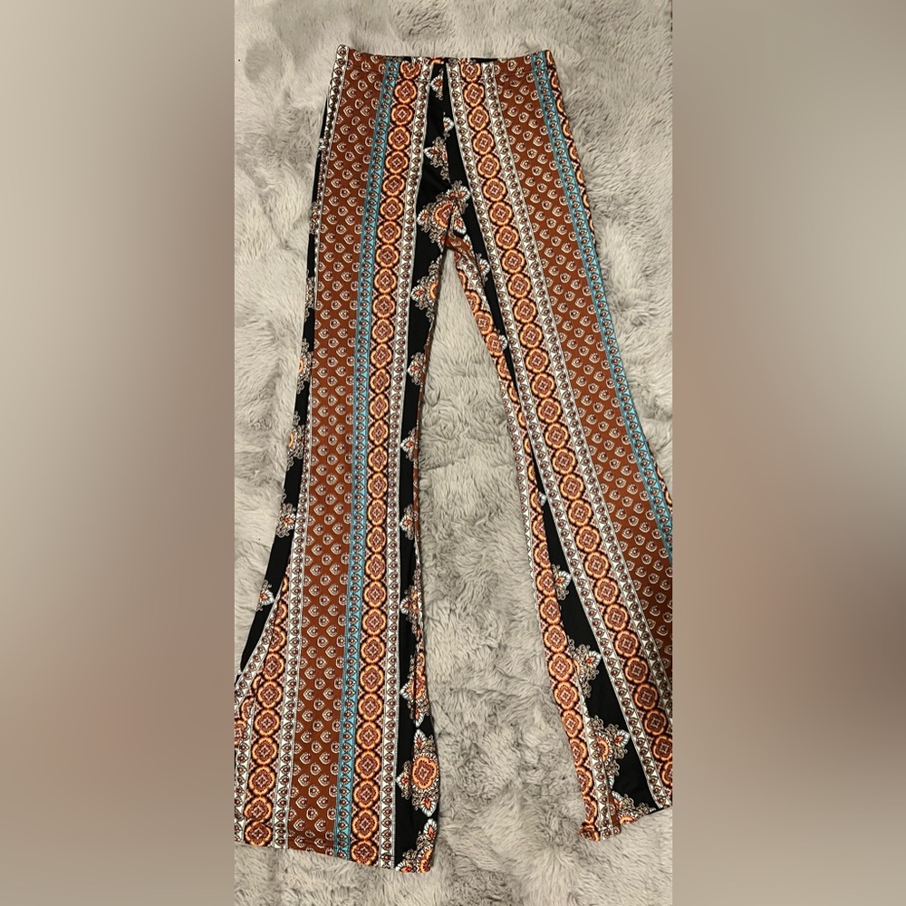 Colorful flared pants